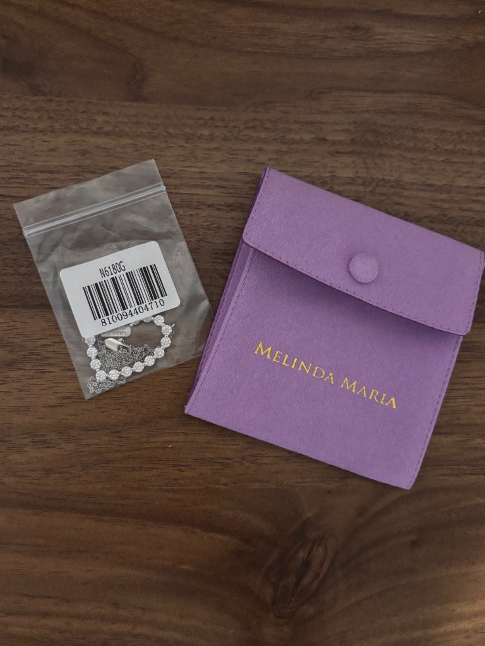 NWT Melinda Maria She's An Icon Heart Necklace Silver/White Diamondettes - Picture 2 of 5